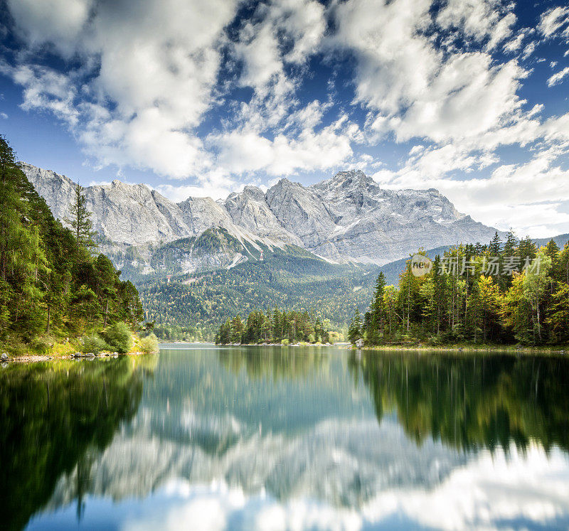 Zugspitze和Eibsee - garmisch partenkirchen, Bavaria